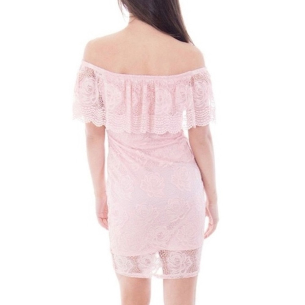 Pale Pink Midi Comfortable Dress - Picture 5 of 9